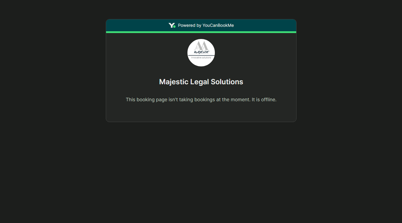 Website screenshot for Majestic Mobile Notary Services