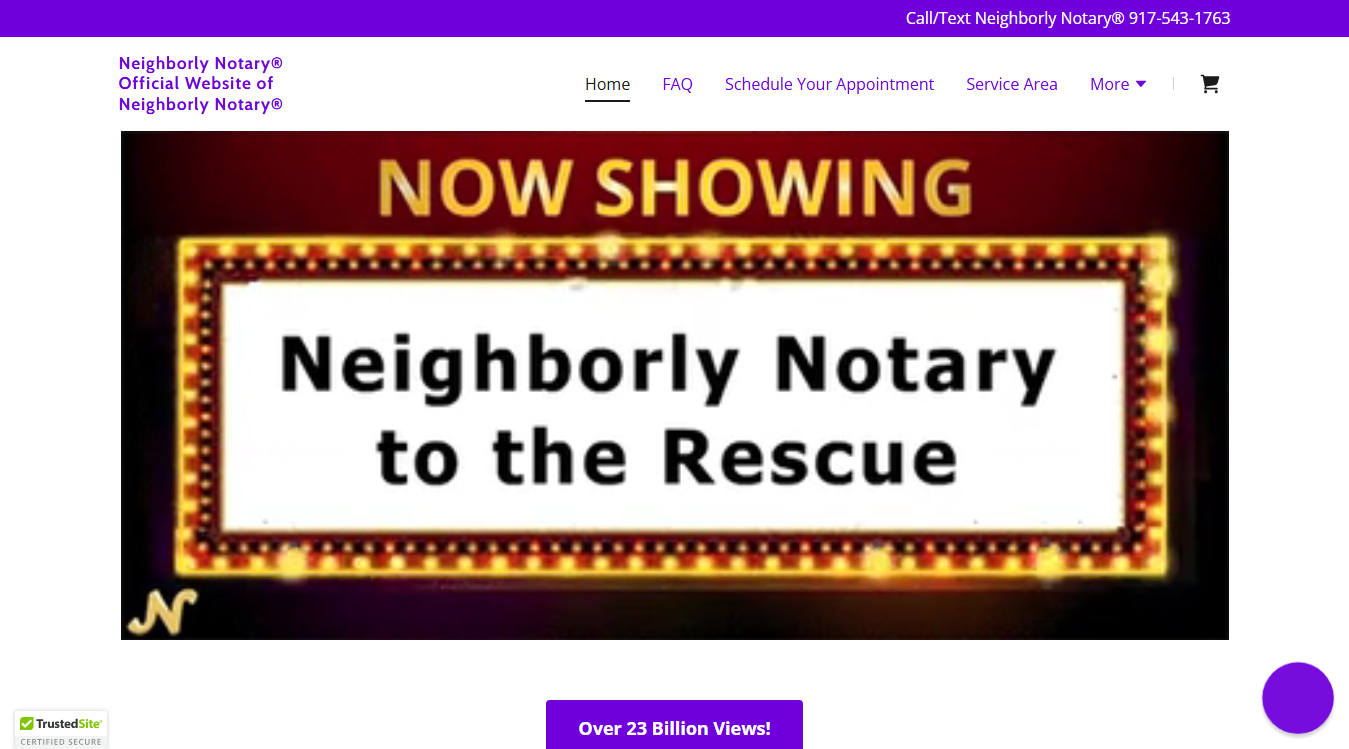 Website screenshot for Neighborly Notary®
