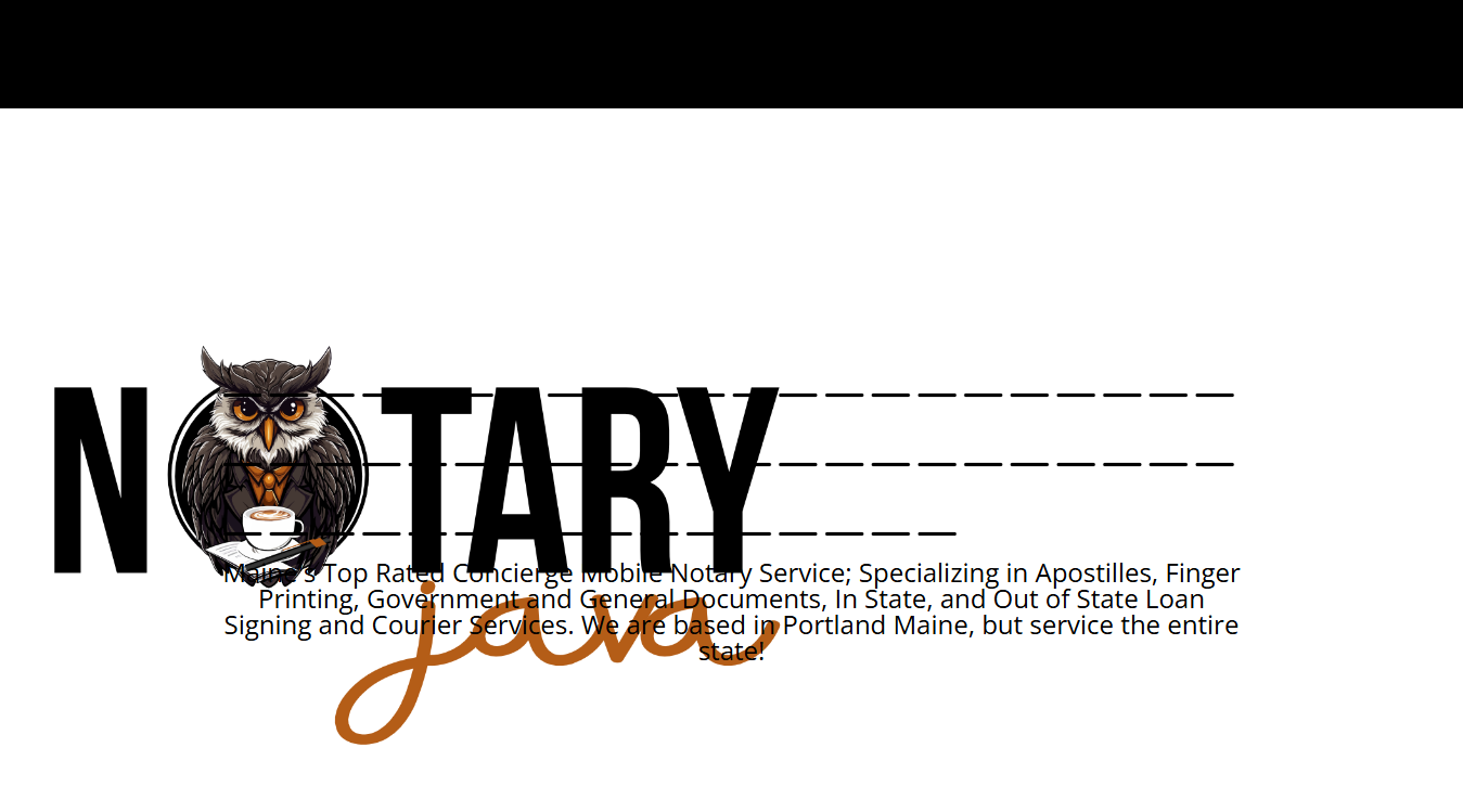 Website screenshot for Notary Java